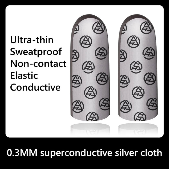 1 Pair Gaming Finger Sleeve Breathable Fingertips For Pubg Games Anti-Sweat Touch Screen Finger Cots Cover Sensitive Mobile Game