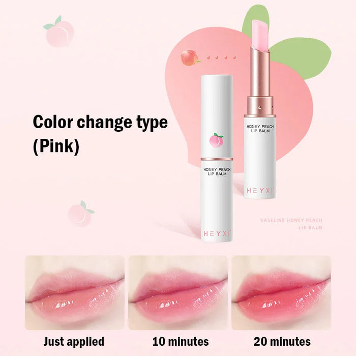 Peach Lip Balm Colour Change Plumper Moisturizer