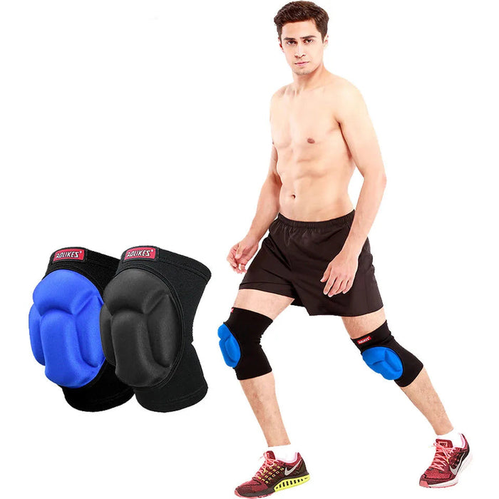 Pair of Thick Sponge Knee Pads For Volleyball Football Yoga Dance