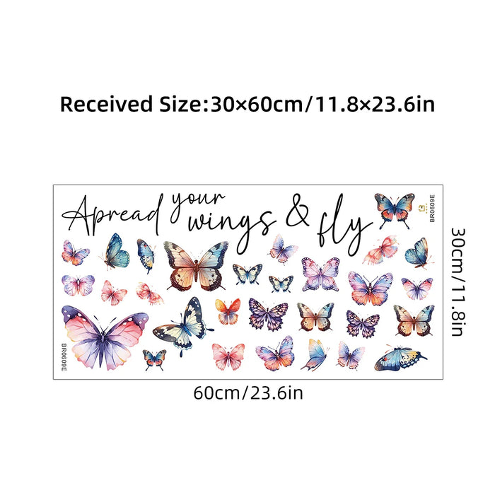 Colourful Butterfly Wall Stickers For Home Decor