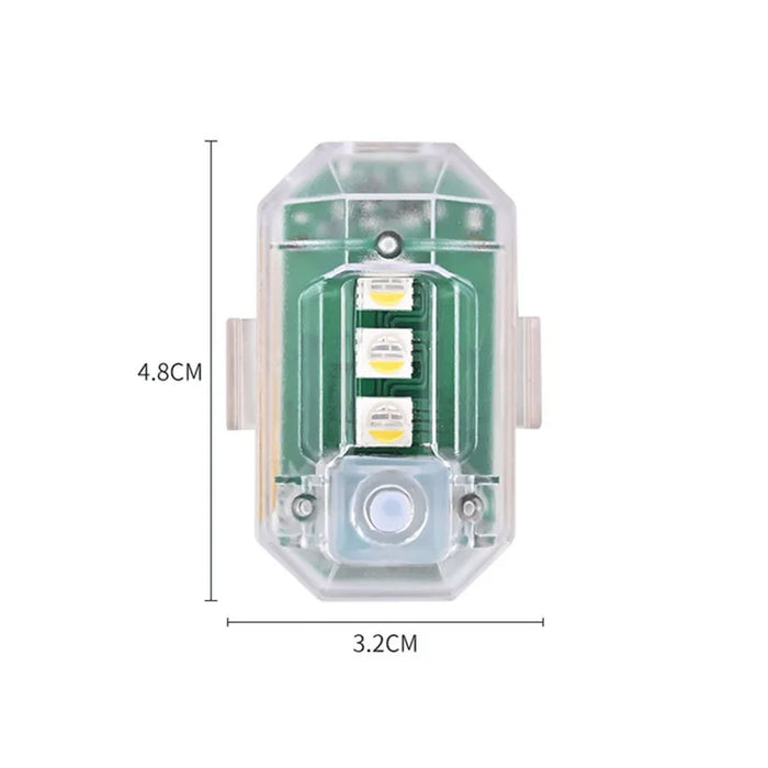Wireless Rgb Led Strobe Lights 7 Colours Usb Charging Remote Control