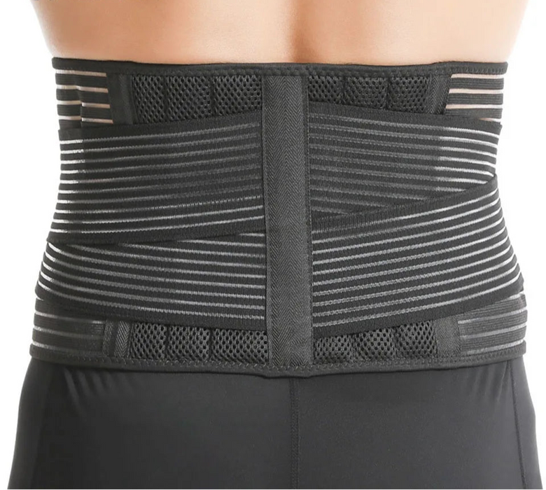 Lower Back Pain Relief Brace With 6 Springs Breathable Lumbar Support Belt For Work Unisex Fit