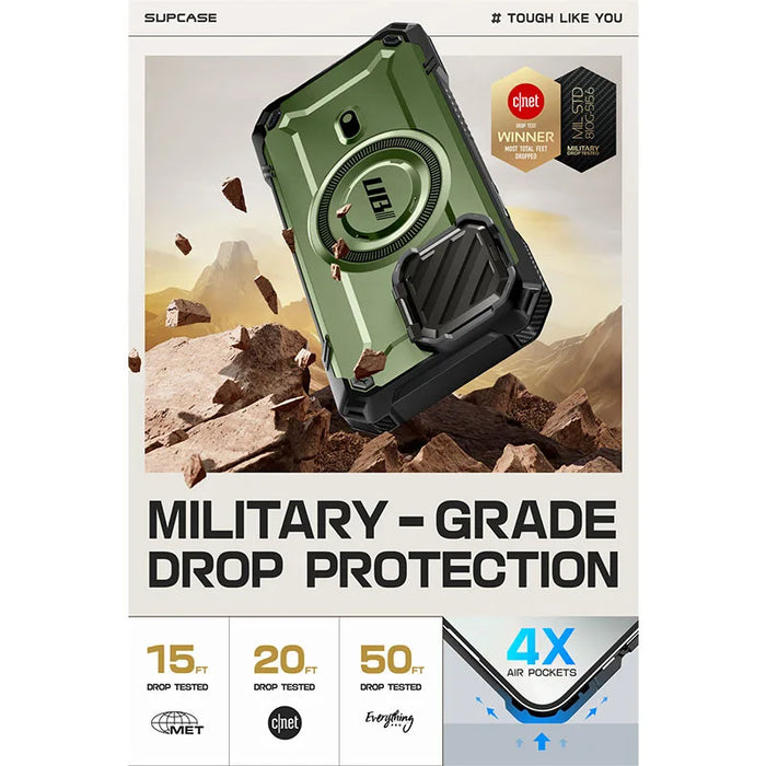 For Iphone 16E / 15 / 14 / 13 6.1 Inch Ub Mag Xt Heavy Duty Magnetic Phone Case With Camera Protector & Built-In Kickstand