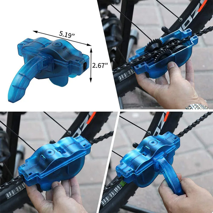 Portable Bike Chain Cleaner Kit For Mountain Cycling