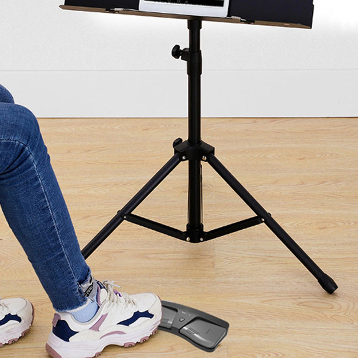 Wireless Page Turner Pedal Portable Music Page Turner Viewer Bluetooth Music Turner Pedal For Electronic Music Scores E-Books