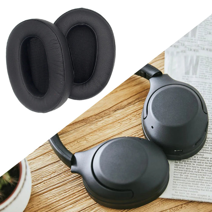 Pair of Memory Foam Ear Pads For Sony Wh Xb900N Headphones Replacement Leather Cushions For Xb900N Earpads