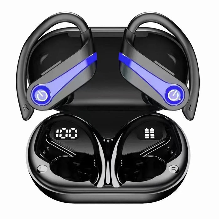 Bluetooth 5.3 Wireless Earbuds Sports Headphones With Earhooks Built-In Mic Earphones Waterproof Headphones Ear Buds For Sports