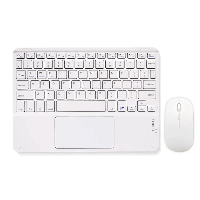 Universal Wireless Keyboard With Touchpad For Ipad Android Windows Silent & Compact