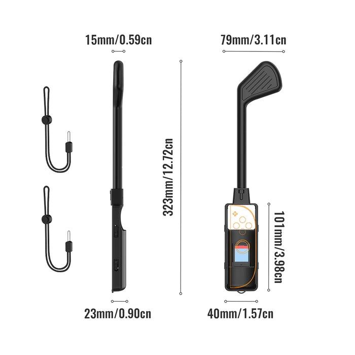 2Pcs Golf Culb For Nintendo Switch 2 Joy-Con Controller Golf Clubs Controller Grip Holder For Switch 2 Golf Game Accessories