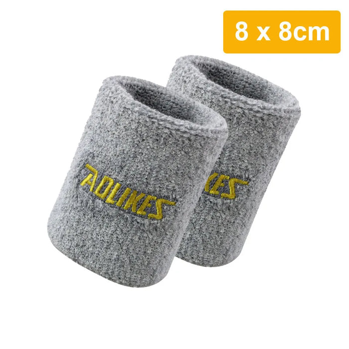Pair of Moisture Wicking Sports Wristbands For Men & Women Tennis Basketball Running