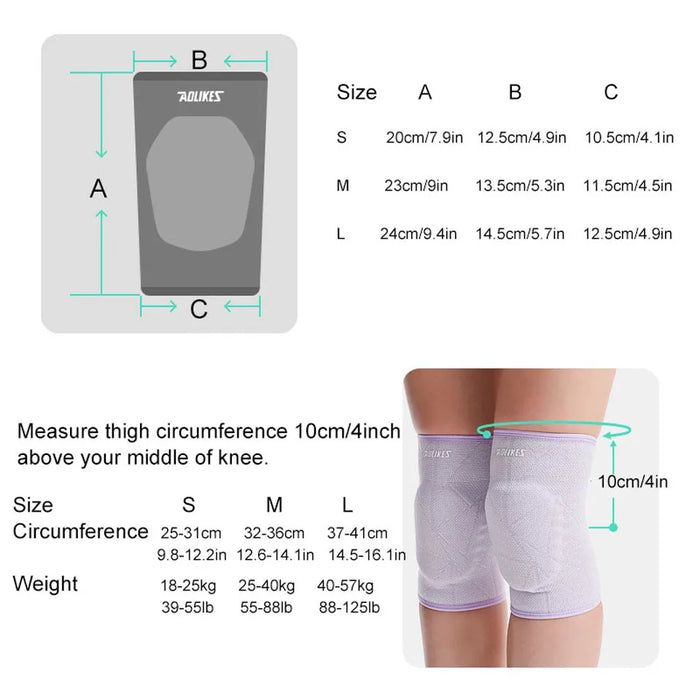 Pair of Soft Breathable Knee Pads Protective For Men Women Kids Volleyball Football Dance