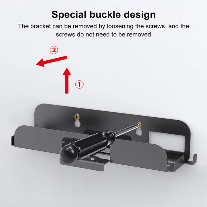For Switch 2 Wall Mount Host Universal Wall Bracket Controller Hook Hanging Wall Holder Wall Stand With Controller Hook Stand