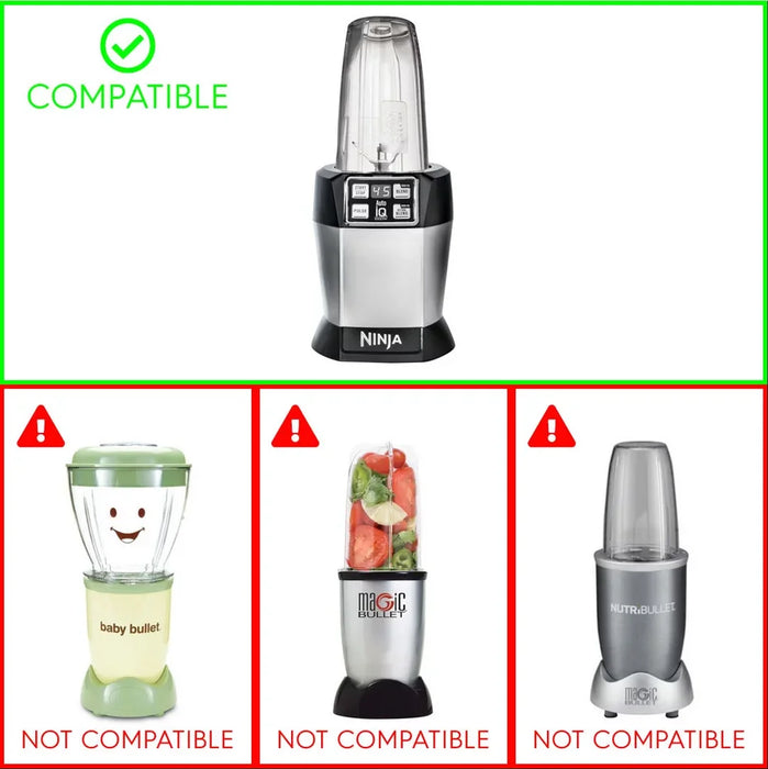 2 Pack White Gasket Rubber Sealing O-Ring Replacement Part For Nutri Ninja Auto-Iq Blenders Bl480 Bl681A Bl682 Bl640