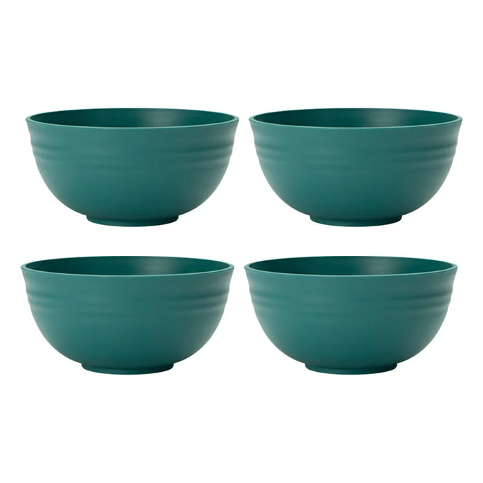 4 / 6 / 8 Piece Reusable Dark Green Cereal Bowls Ideal For Camping