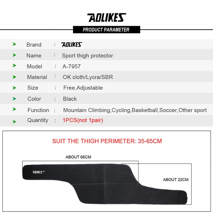 Muscle Strain Protector Thigh Guard Fitness Leggings Support