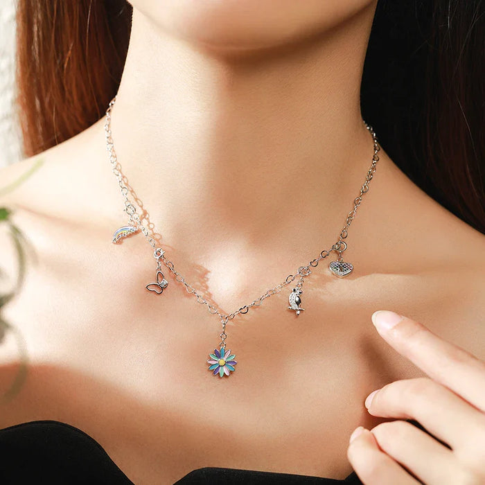 925 Sterling Silver Woodpecker Charm Bracelet For Women