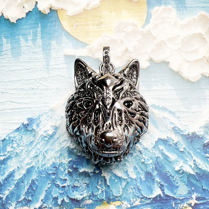 925 Sterling Silver Rebel Wolf Pendant Fine Jewelry For Men & Women