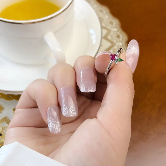 925 Sterling Silver Strawberry Love Ring Cute For Girls & Women Collection