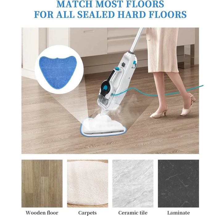 3 Pack Steam Mop Pads Compatible With Vax S85-Cm S86-Sf-P S86-Sf-T S86-Sf-C S86-Sf-Cc Microfibre Cleaning Pads