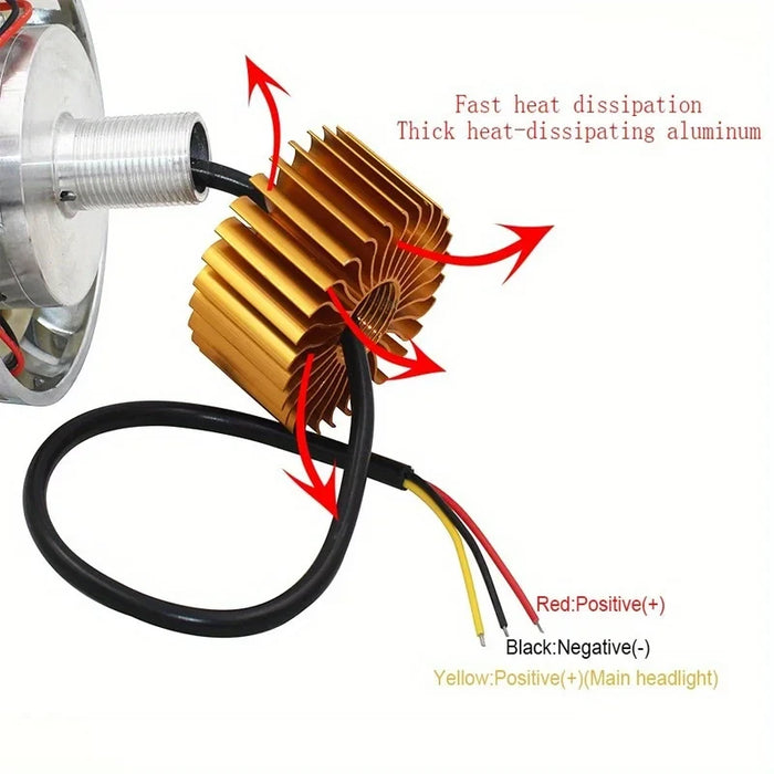 Motorcycle Dual Led Angel Devil Eyes Headlight High / Low Beam Strobe Spotlight