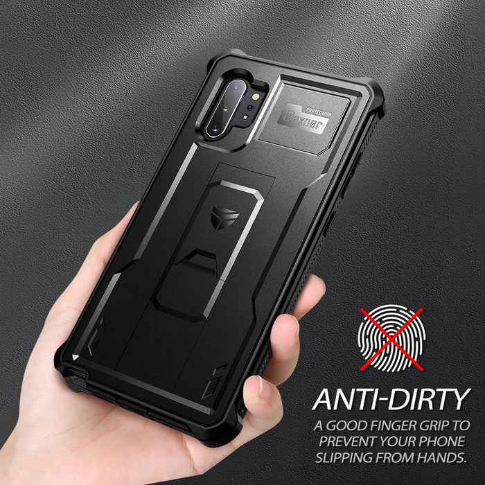 For Samsung Galaxy Note10 Plus Full Body Bumper Military Grade Armor Shockproof Holder Case With Built In Screen Protector