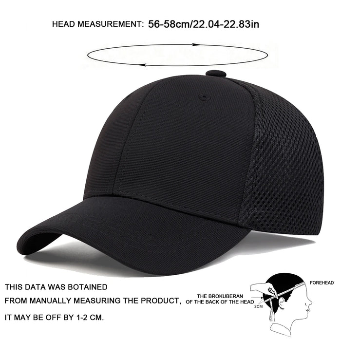 Rear Sealing Baseball Net Cap For Outdoor Sun Protection