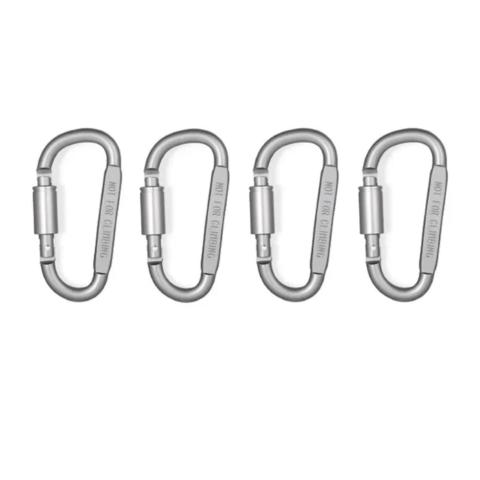 6 Piece Carabiner Set For Key Camping Survival Edc Outdoor Alloy Aluminum