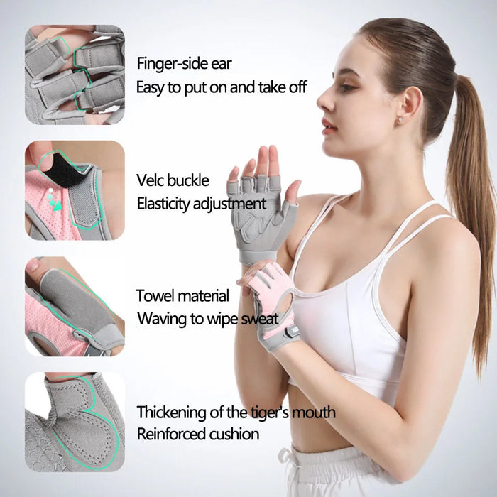 Breathable Fitness Gloves For Women & Men Gym Cycling Exercise Training