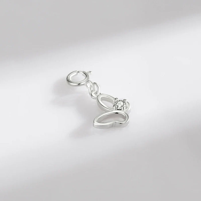 925 Sterling Silver Butterfly Charm For Women Bracelet Or Necklace