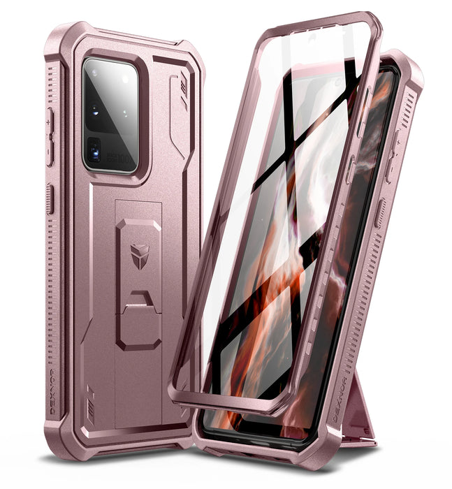For Samsung Galaxy S20 Ultra Full-Body Dual Layer Armor Shockproof Rugged Bumper Case With Built-In Screen Protector