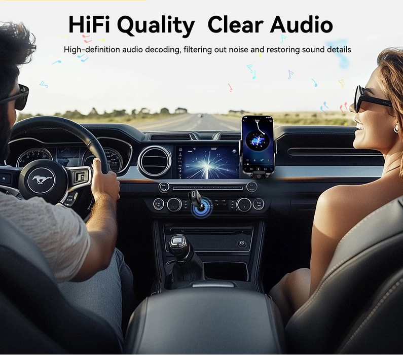 Bluetooth Car Receiver Adapter 3.5Mm Aux Jacks For Car Speakers Audio Music Receiver Hands Free Bluetooth 5.3 Adapter