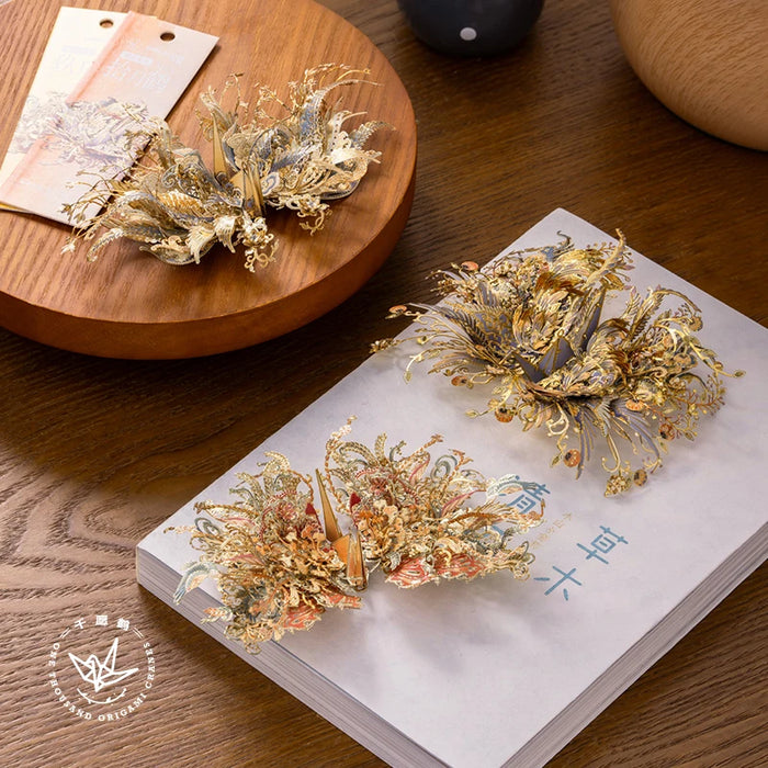 August Wish Cranes Metal Puzzle Kit For Home Decor