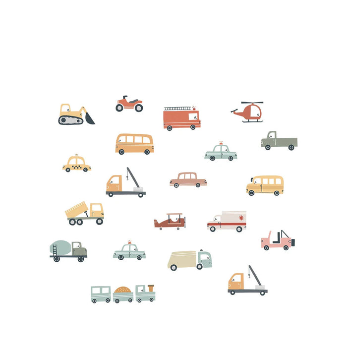 Cartoon Construction Truck Wall Sticker For Kids Room Decor
