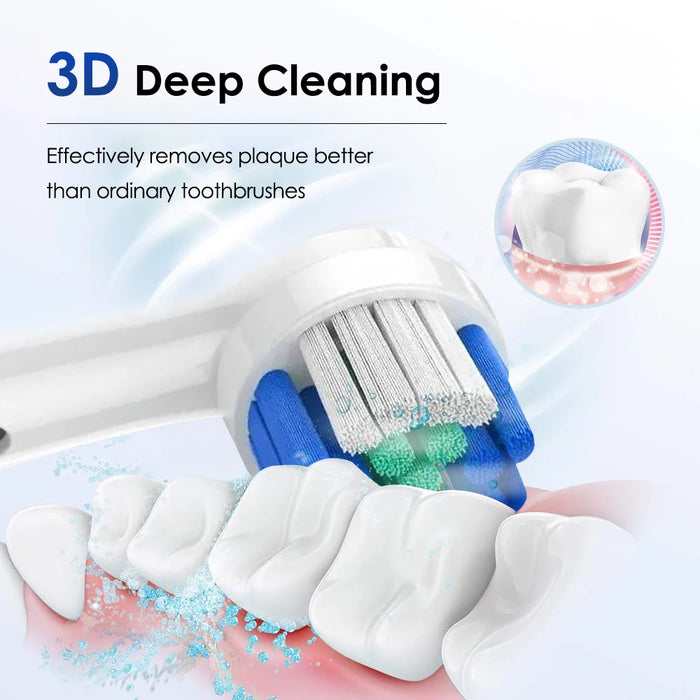 Rechargeable Electric Toothbrush With 4 Heads 5 Modes For Whitening Teeth