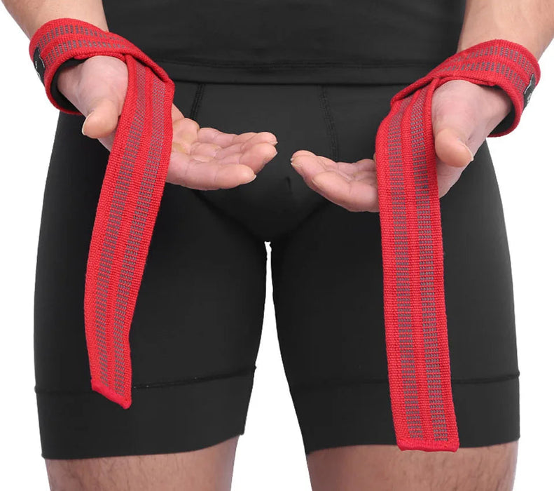 Pair of Adjustable Anti Skid Dumbbell Straps Fitness Wrist Support