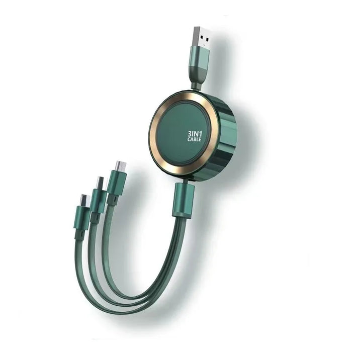 3 In 1 Fast Charging & Data Usb Cable For All Phones