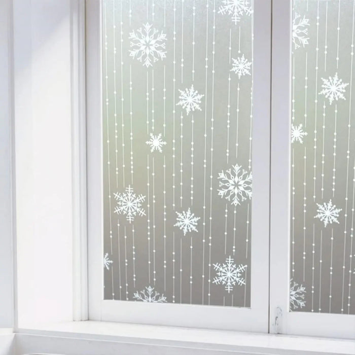 Frosted Snowflake Window Film - Anti-Uv Non-Stick Opaque Static Sticker For Christmas Decor In Home Or Kitchen