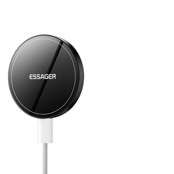 2-In-1 Magnetic Wireless Charger 15W With Holder Portable Fast Charging For Iphone 16 15 14 Pro Max Iwatch Huawei Xiaomi