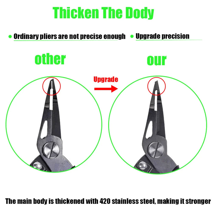 Versatile Stainless Steel Fishing Pliers