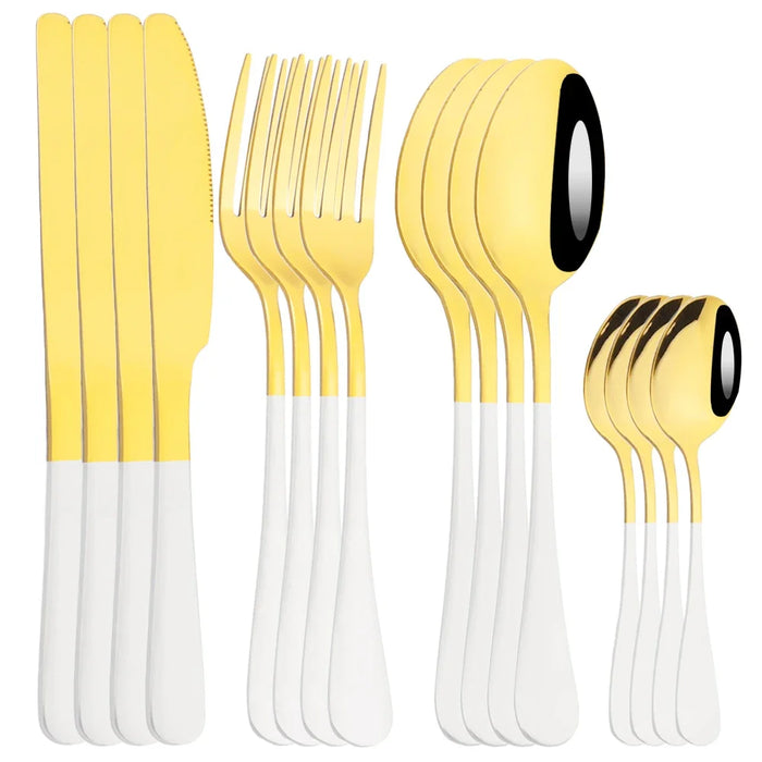 16 Piece Stainless Steel Cutlery Set For Western Dining