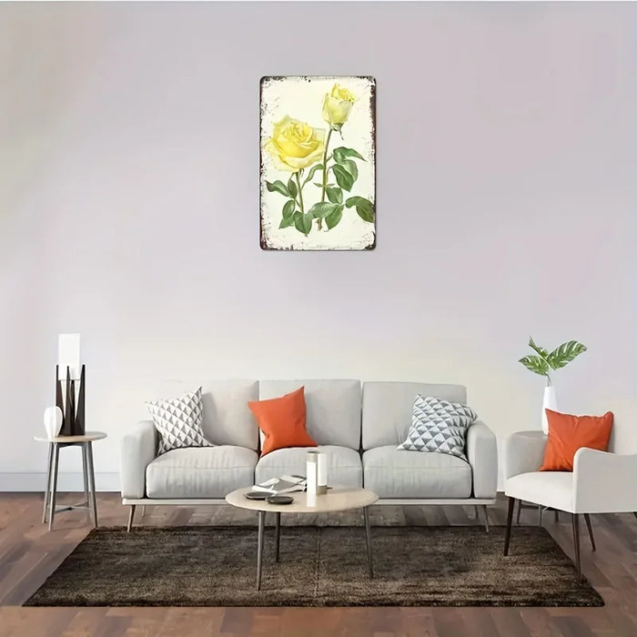 French Country Rose Poster For Garden Decor