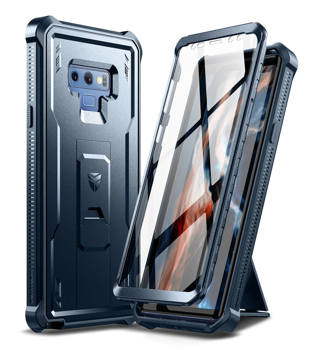 For Samsung Galaxy Note 9 Shockproof Holder Shell Armor Rugged Military Bracket Case With Built-In Screen Protector