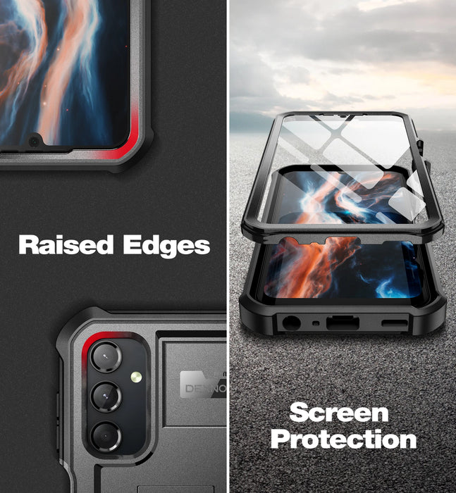 For Samsung Galaxy A25 A24 5G 6.5Inch Heavy Duty Military Grade Protection Shockproof Case With Built-In Screen Protector