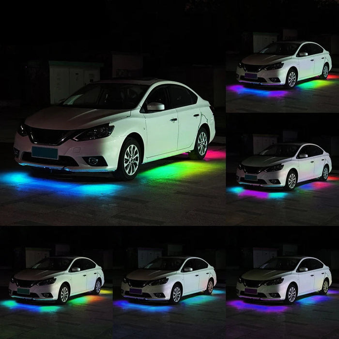 12V Rgb Car Underglow Light Strip App Control