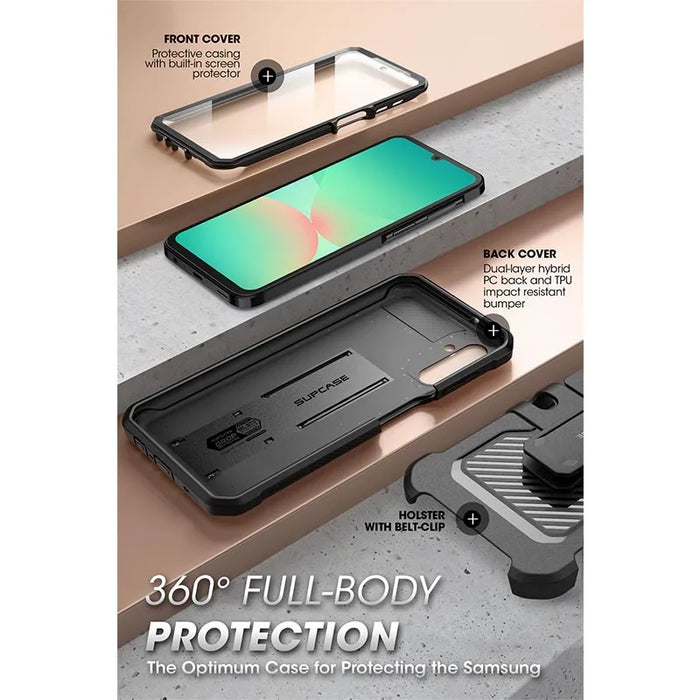 For Samsung Galaxy A26 Ub Pro Full-Body Rugged Phone Case With Built-In Screen Protector & Belt-Clip & Kickstand