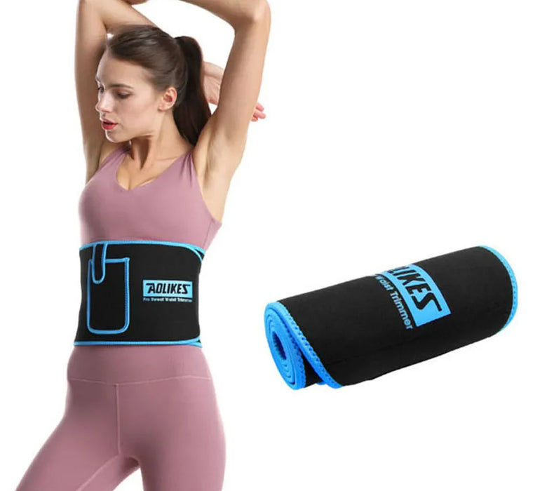 Sports Waist Trimmer Belt Slim Weight Loss Sweat Band For Gym Training