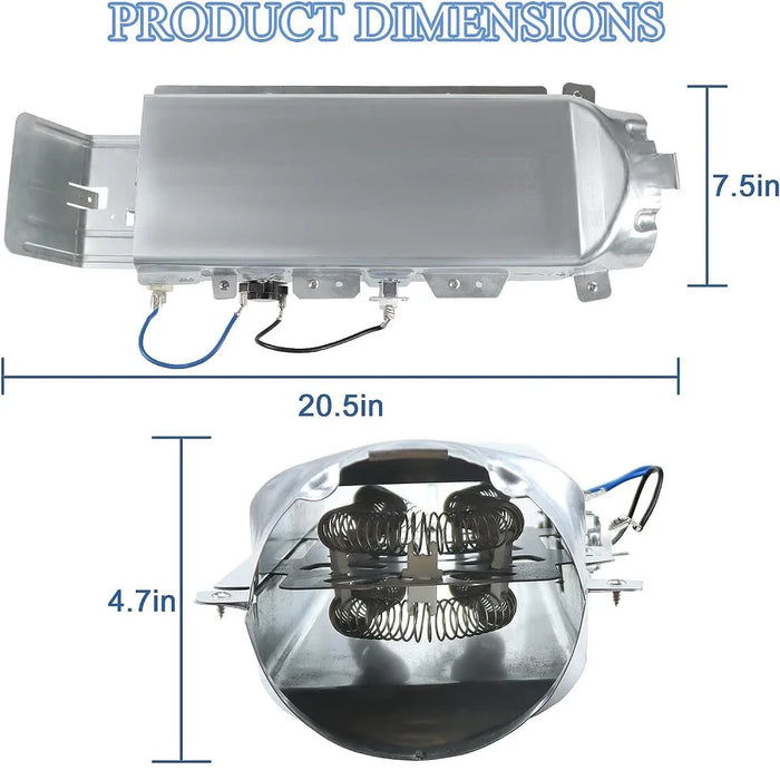 Dc97-14486A Dryer Heating Element Assembly Compatible With Samsung & Kenmore Dryers Ap4342351 Dc97-14486A Ps4220205