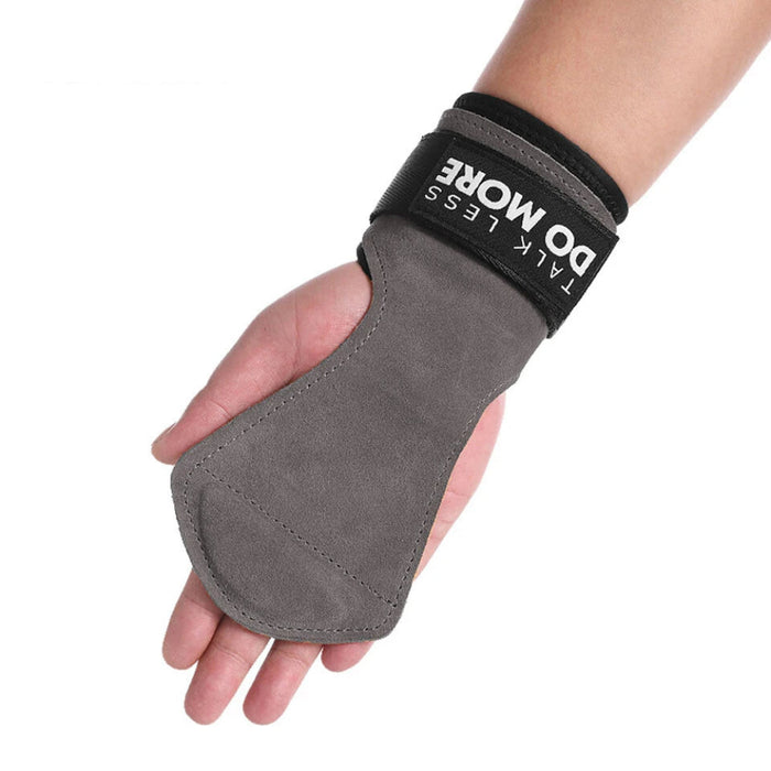 Anti Slip Gym Grips For Weightlifting Crossfit And More Cowhide Palm Protection