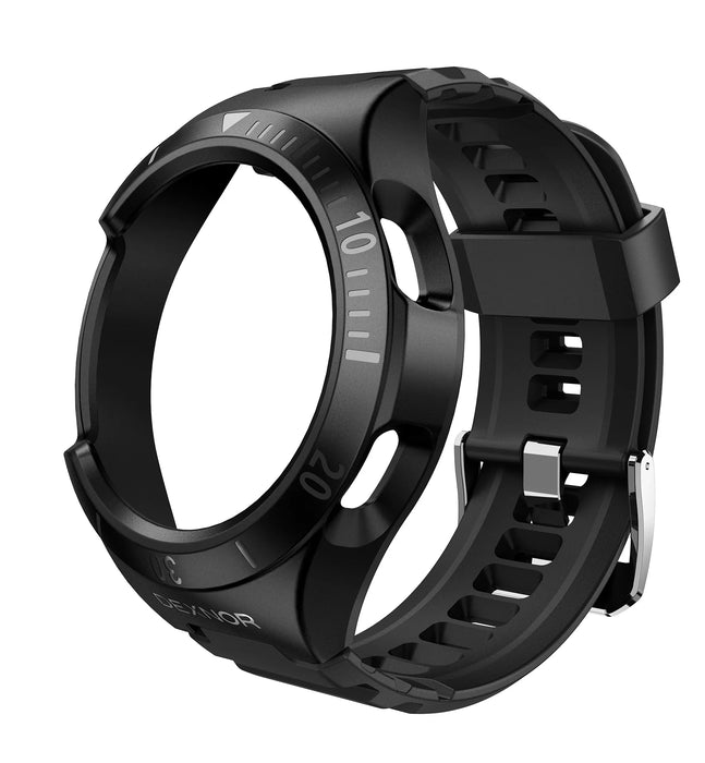 For Samsung Galaxy Watch 4 Classic 46Mm Adjustable Watch Band Rugged Grade Shockproof Uni-Body Design Case