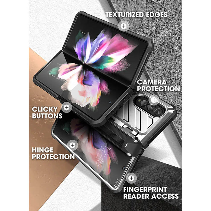 For Samsung Galaxy Z Fold 3 5G 2021 Ub Pro Full-Body Dual Layer Rugged Case With Built-In Screen Protector